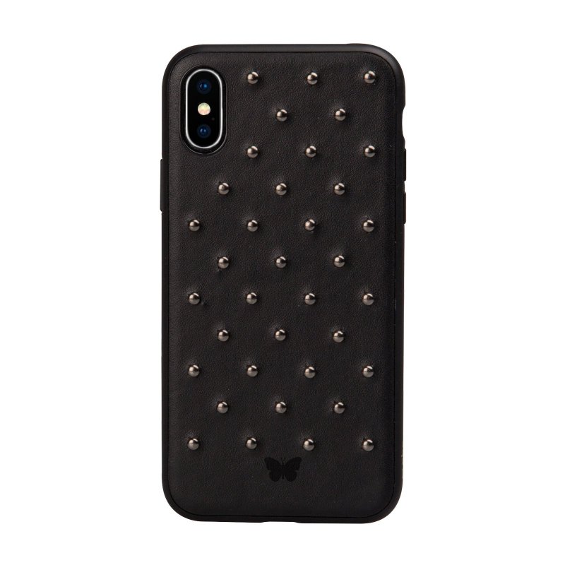 Studded cover with studs for iPhone XS/X