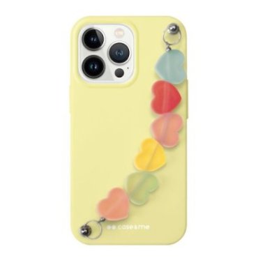 Cover per iPhone 13 Pro con catenina a cuori