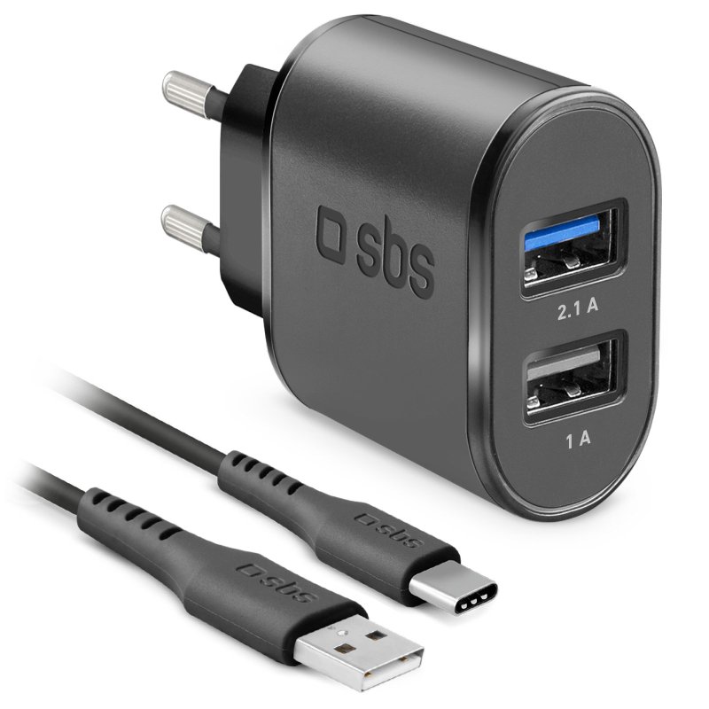 USB travel charging kit with Type-C cable