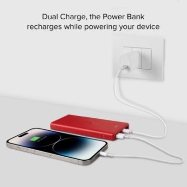 Fast charge powerbank: 10,000 mAh, 2 USBs