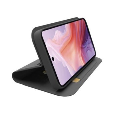 Book-style case with stand support and soft touch surface for Motorola Moto E14