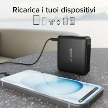 10,000 mAh powerbank with Power Delivery technology